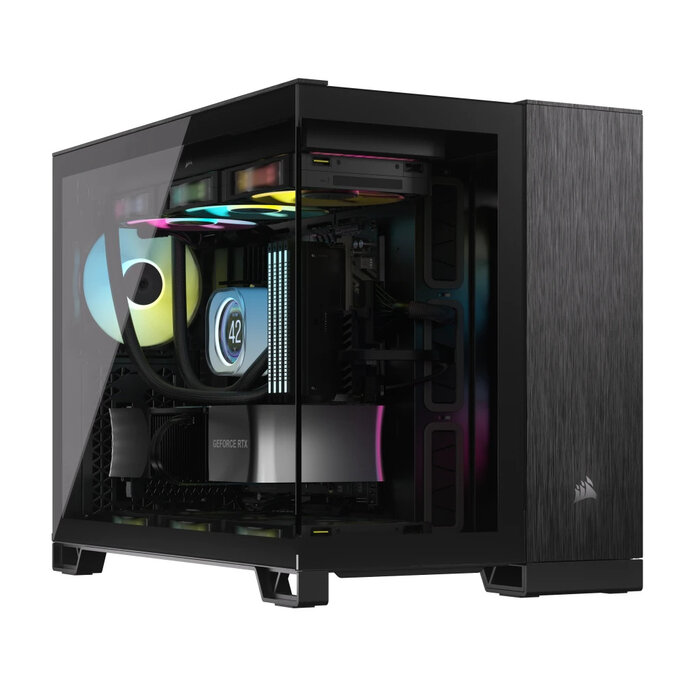 Corsair Corsair CC-9011287-WW computerbehuizing Midi Tower Aluminium, Zwart