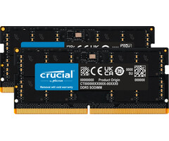 Crucial Crucial CT2K32G48C40S5 geheugenmodule 64 GB 2 x 32 GB DDR5 262-pin SO-DIMM