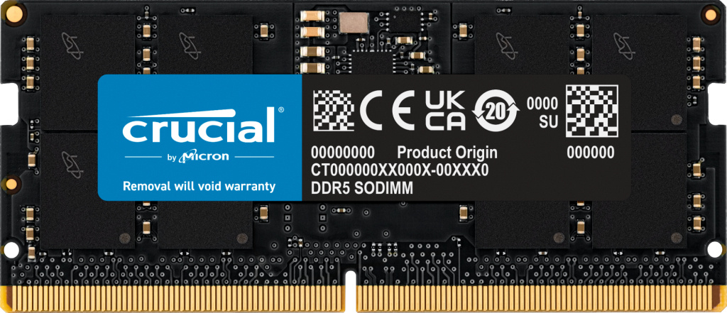 Crucial Crucial CT24G56C46S5 geheugenmodule 24 GB 1 x 24 GB DDR5 262-pin SO-DIMM ECC