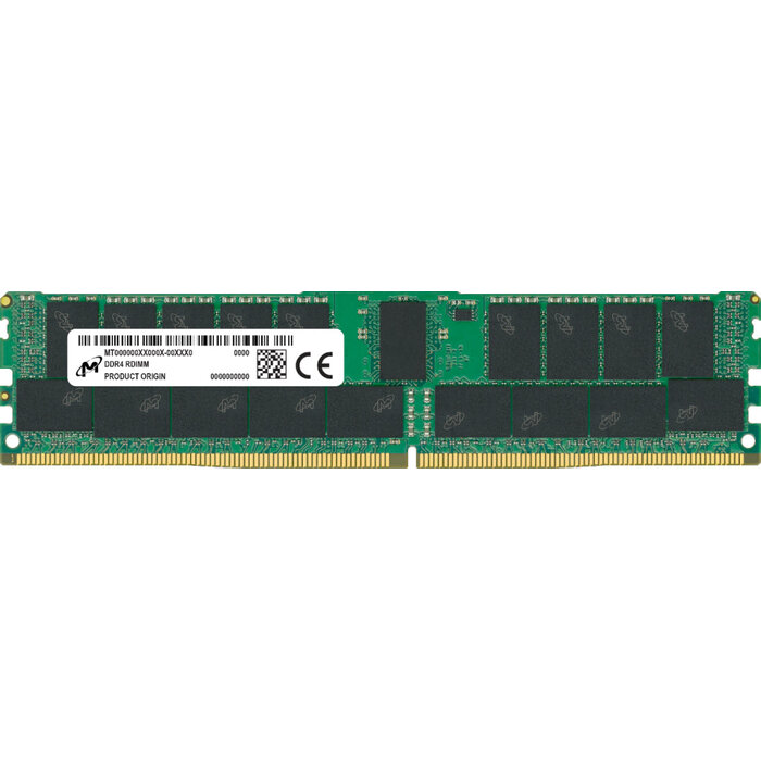 Crucial Micron MTA36ASF8G72PZ-3G2R geheugenmodule 64 GB 1 x 64 GB DDR4 288-pin DIMM ECC