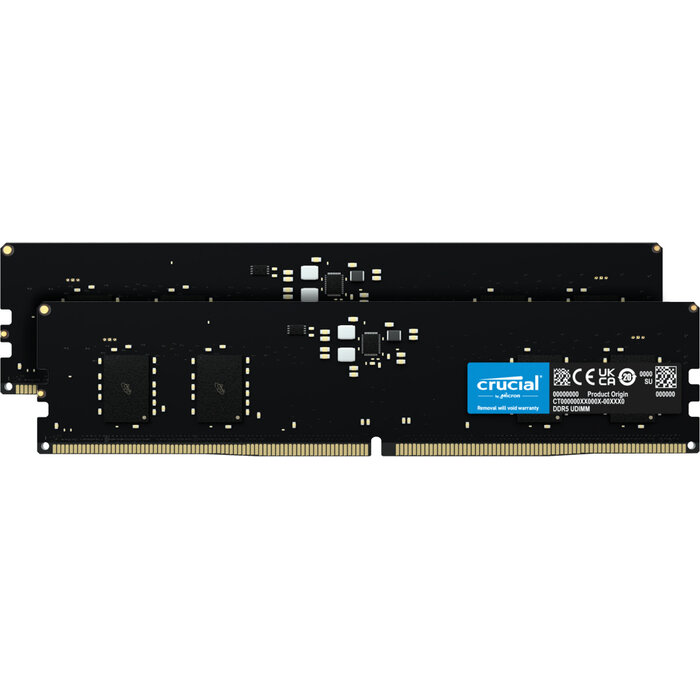 Crucial Crucial CT2K8G56C46U5 geheugenmodule 16 GB 2 x 8 GB DDR5 288-pin DIMM ECC
