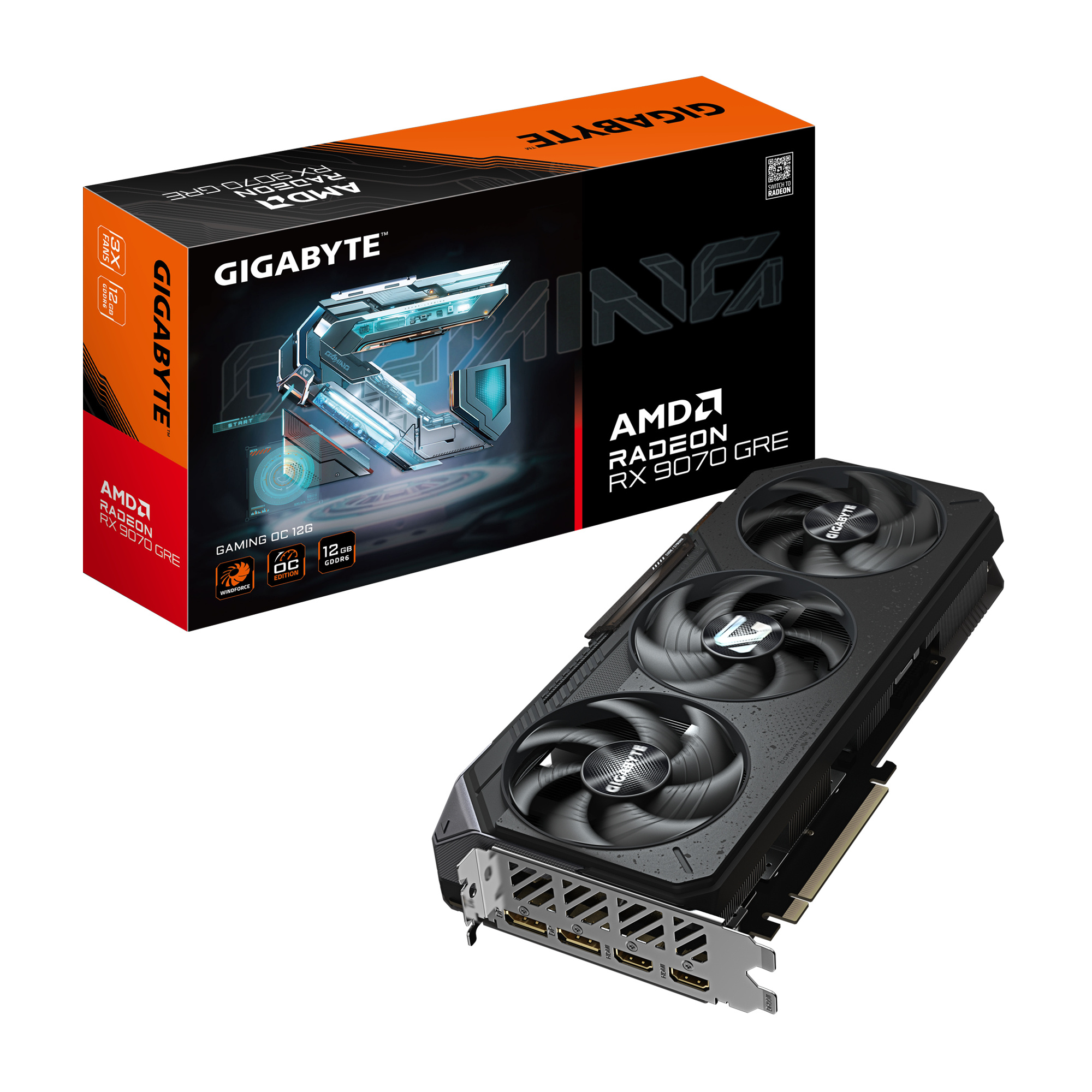 Gigabyte GIGABYTE Radeon RX 9070 GRE GAMING OC 12G AMD 12 GB GDDR6