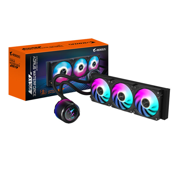 Gigabyte GIGABYTE AORUS WATERFORCE X II 360 Processor Alles-in-één vloeistofkoeler 12 cm Zwart