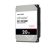 Western Digital Ultrastar DC HC560 interne harde schijf 20 TB 7200 RPM 3.5" SAS (0F38652)
