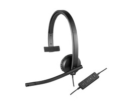 Logitech Logitech 981-000571 hoofdtelefoon/headset Bedraad Hoofdband Kantoor/callcenter USB Type-A Zwart