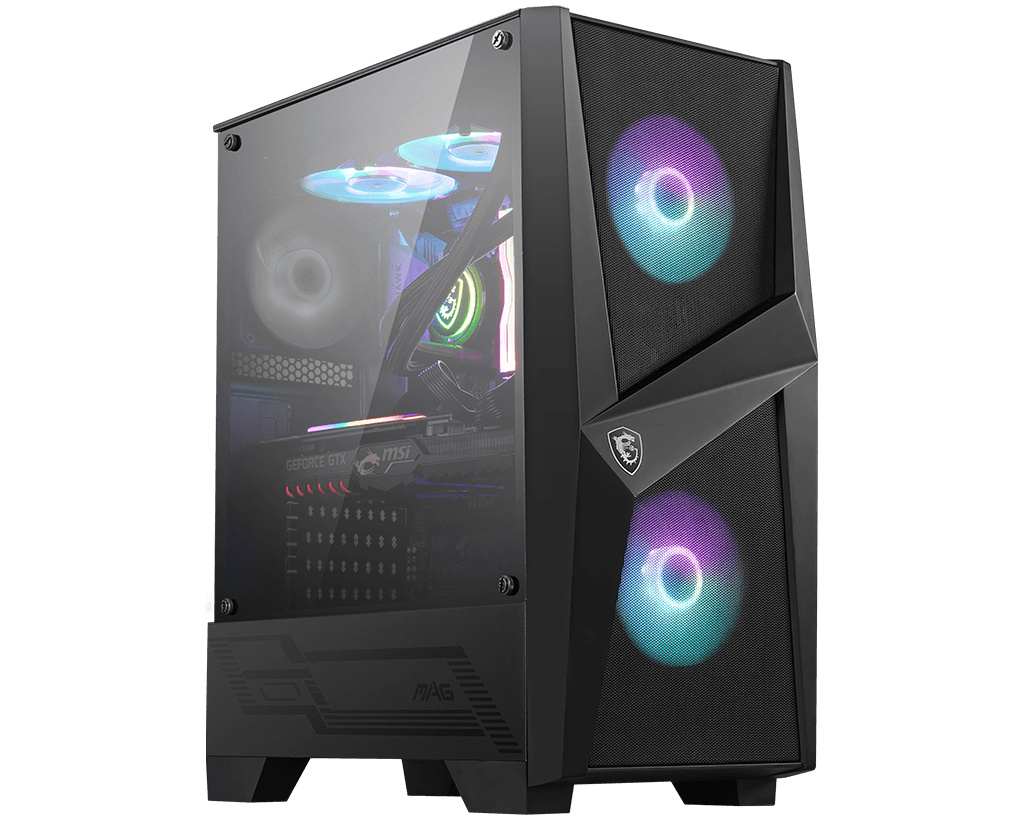 MSI MSI MAG FORGE 100R computerbehuizing Midi Tower Zwart, Transparant