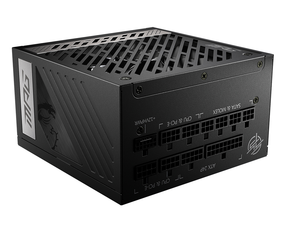MSI MSI MPG A1000G PCIE5 power supply unit 1000 W 20+4 pin ATX ATX Zwart