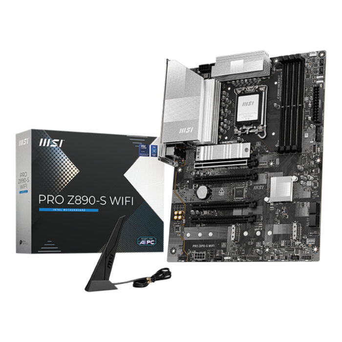 MSI MSI PRO Z890-S WIFI moederbord Intel Z890 LGA 1851 (Socket V1) ATX
