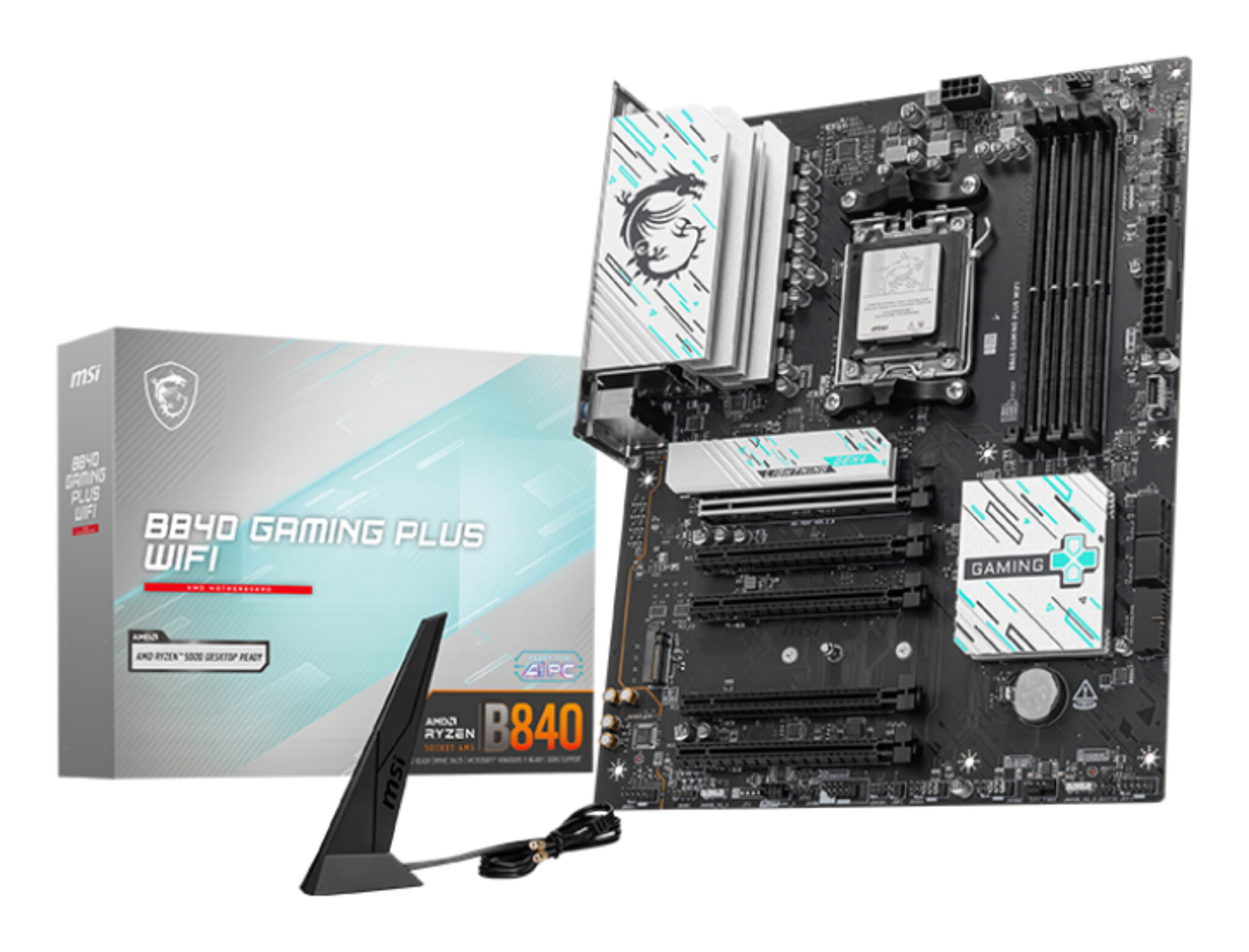 MSI MSI B840 GAMING PLUS WIFI moederbord AMD B840 Socket AM5 ATX