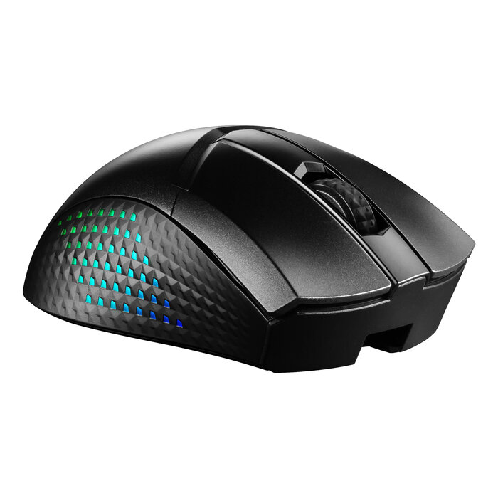 MSI MSI CLUTCH GM51 LIGHTWEIGHT WIRELESS muis Gamen Rechtshandig RF Wireless + Bluetooth + USB Type-C Optisch 26000 DPI