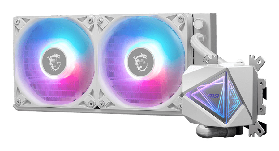 MSI MSI MAG Coreliquid I240 Processor Kit voor vloeistofkoeling 12 cm Wit 1 stuk(s)
