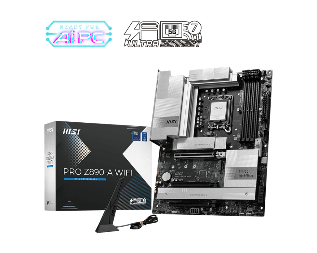 MSI MSI PRO Z890-A WIFI moederbord Intel Z890 LGA 1851 (Socket V1) ATX