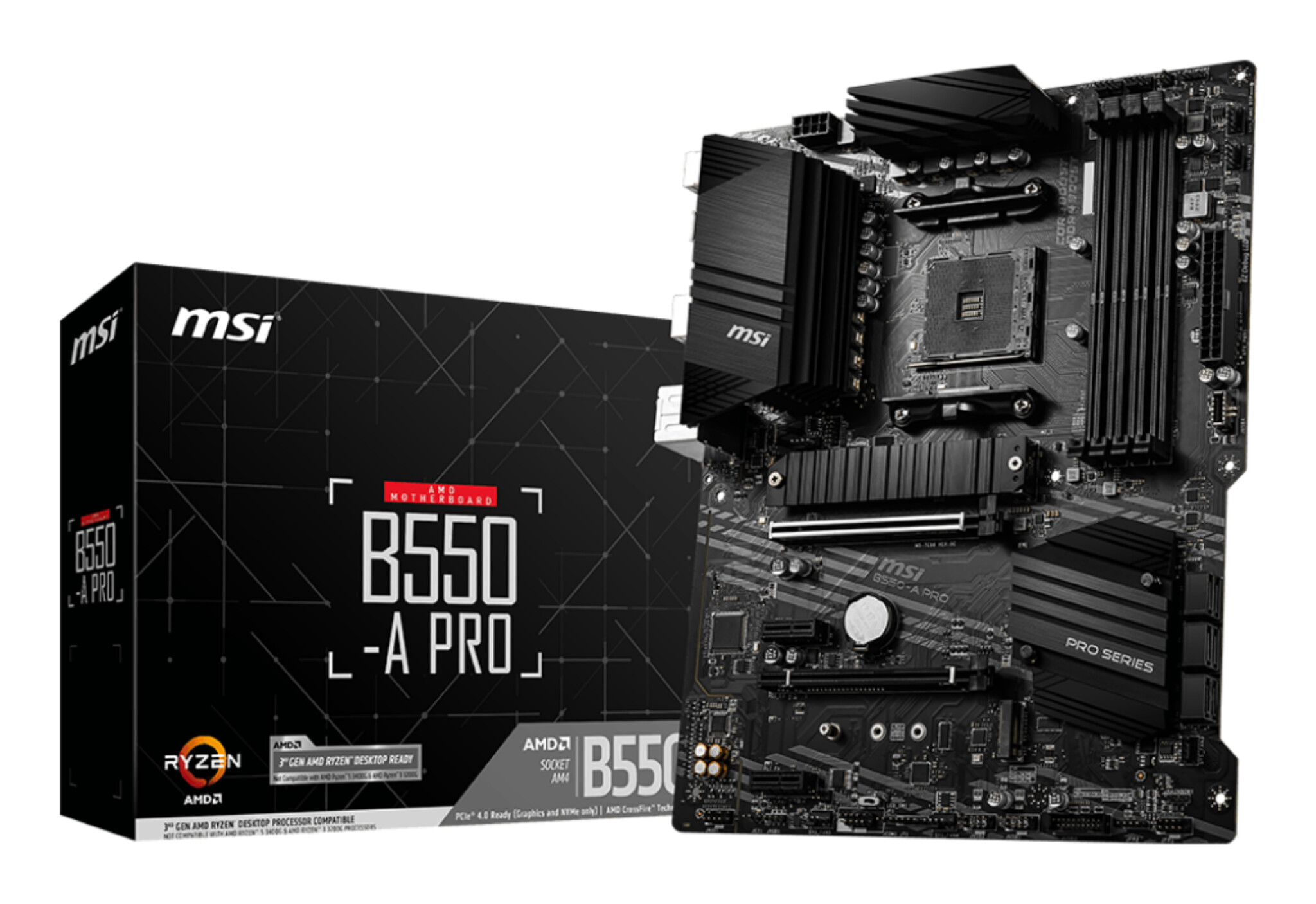 MSI MSI B550-A PRO moederbord AMD B550 Socket AM4 ATX