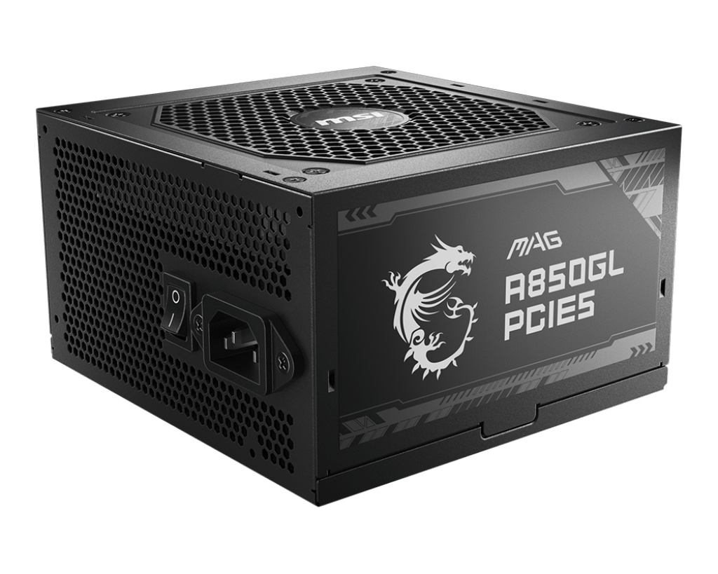 MSI MSI MAG A850GL PCIE5 power supply unit 850 W 20+4 pin ATX ATX Zwart