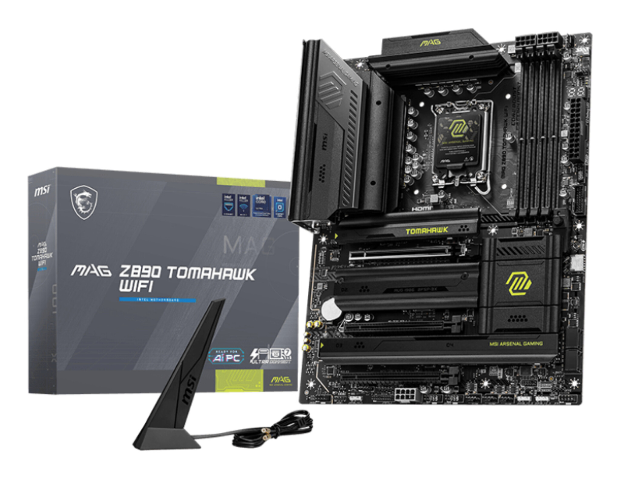MSI MSI MAG Z890 TOMAHAWK WIFI moederbord Intel Z890 LGA 1851 (Socket V1) ATX
