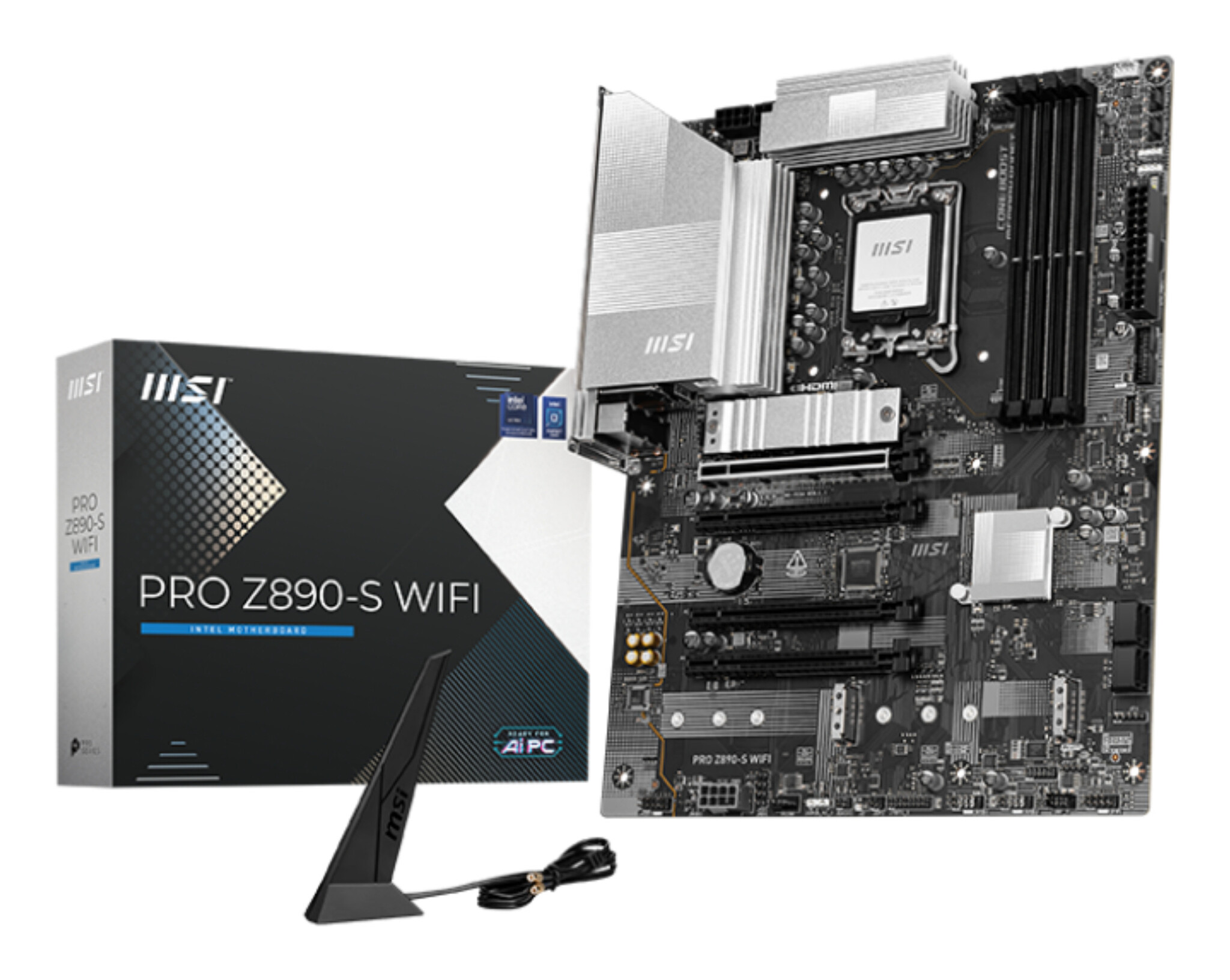 MSI MSI PRO Z890-S WIFI moederbord Intel Z890 LGA 1851 (Socket V1) ATX