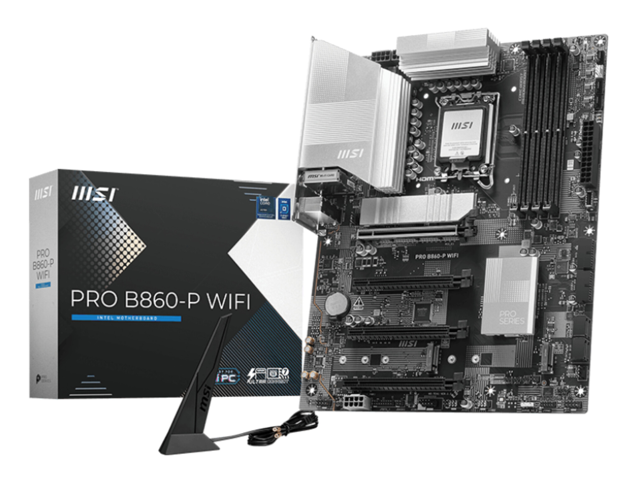 MSI MSI PRO B860-P WIFI moederbord Intel B860 LGA 1851 (Socket V1) ATX