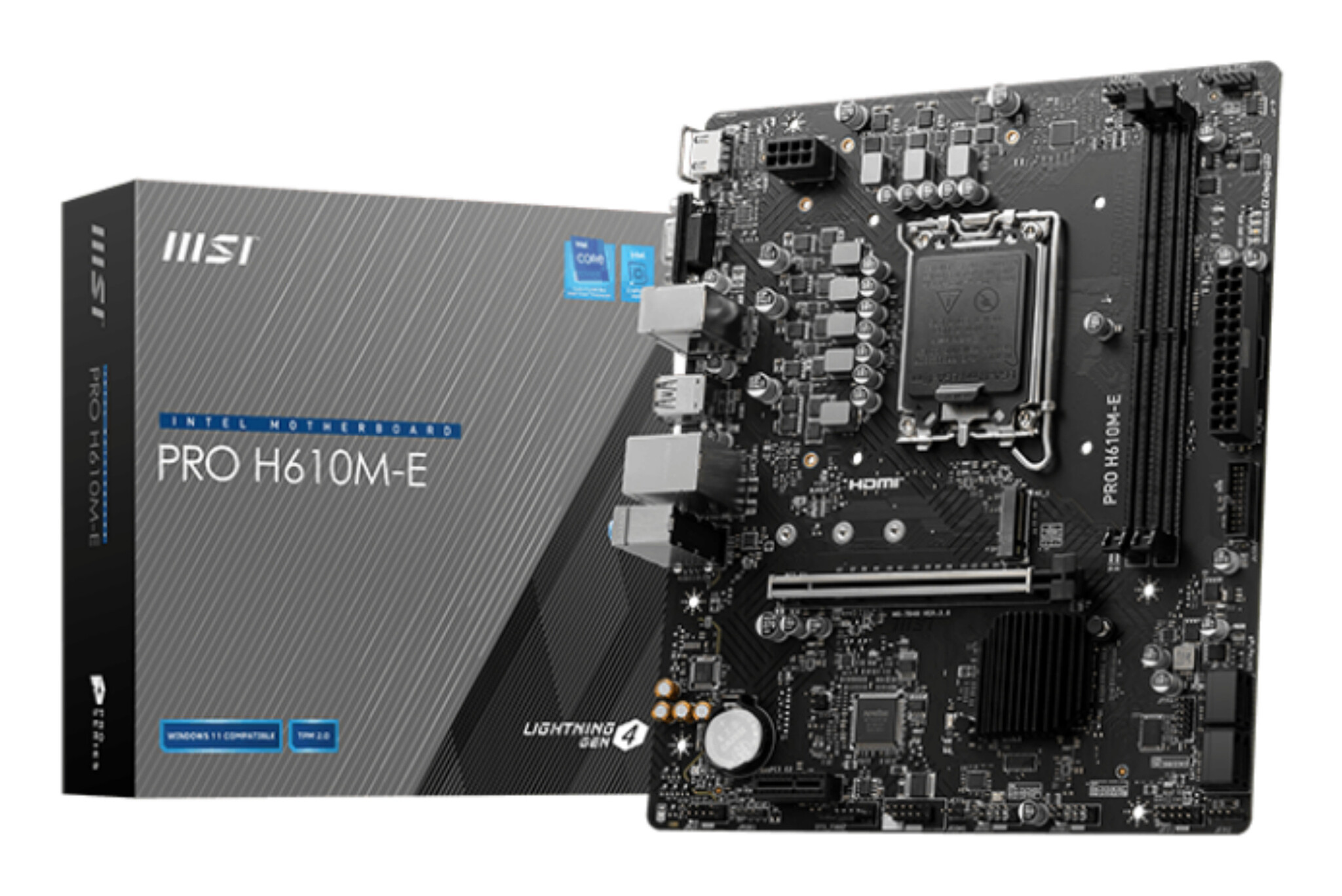 MSI MSI PRO H610M-E moederbord Intel H610 LGA 1700 micro ATX