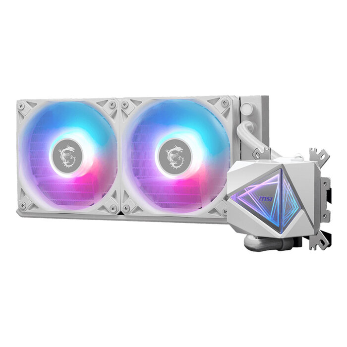 MSI MSI MAG Coreliquid I240 Processor Kit voor vloeistofkoeling 12 cm Wit 1 stuk(s)