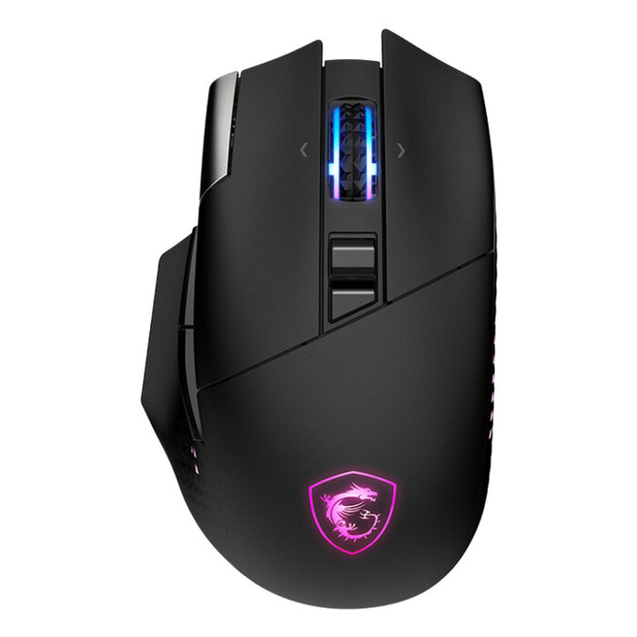 MSI MSI S12-4301370-CLA muis Gamen Rechtshandig RF Wireless + Bluetooth + USB Type-A Optisch 26000 DPI