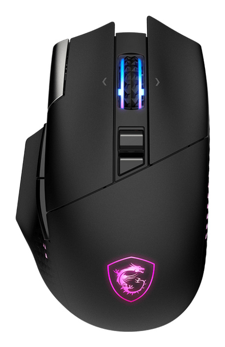 MSI MSI S12-4301370-CLA muis Gamen Rechtshandig RF Wireless + Bluetooth + USB Type-A Optisch 26000 DPI