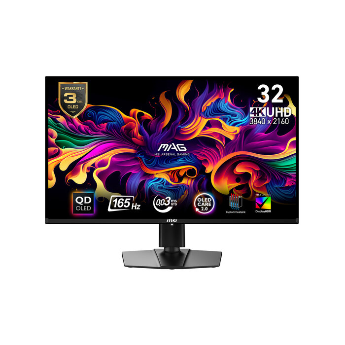 MSI MSI MAG 321UPDE QD-OLED computer monitor 80 cm (31.5") 3840 x 2160 Pixels 4K Ultra HD Zwart