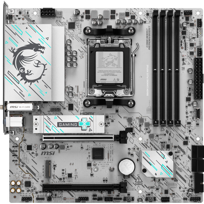 MSI MSI B840M GAMING PLUS WIFI6E moederbord AMD B840 Socket AM5 micro ATX