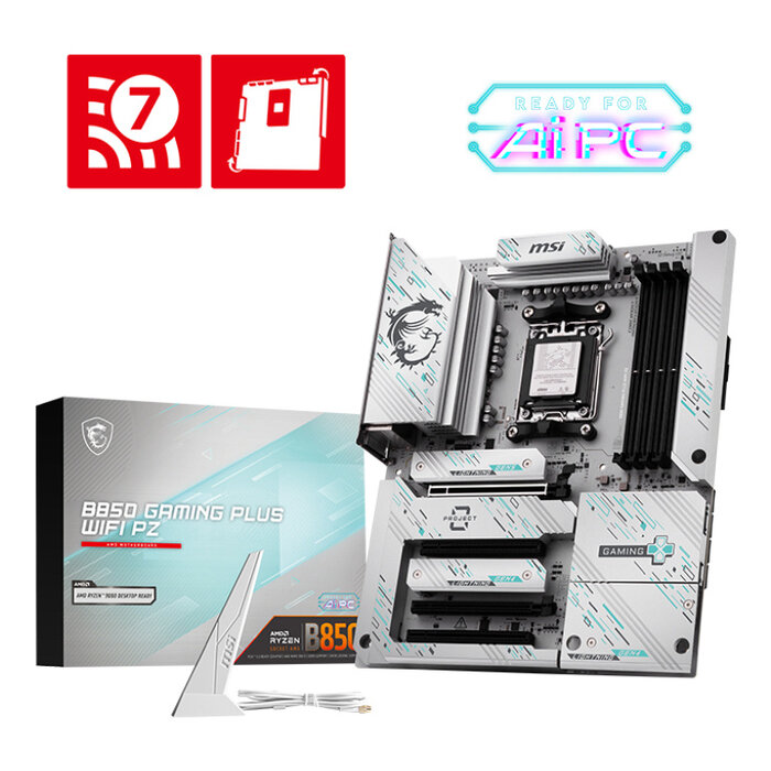 MSI MSI B850 GAMING PLUS WIFI PZ moederbord AMD B850 Socket AM5 ATX