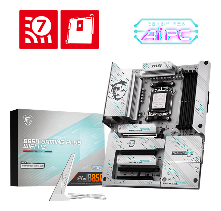 MSI MSI B850 GAMING PLUS WIFI PZ moederbord AMD B850 Socket AM5 ATX