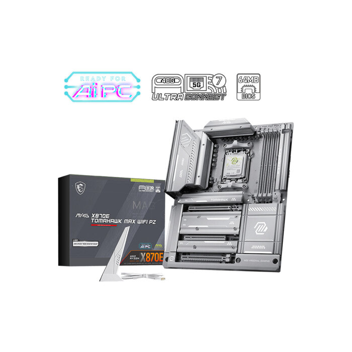 MSI MSI MAG X870E TOMAHAWK MAX WIFI PZ moederbord AMD X870E Socket AM5 ATX