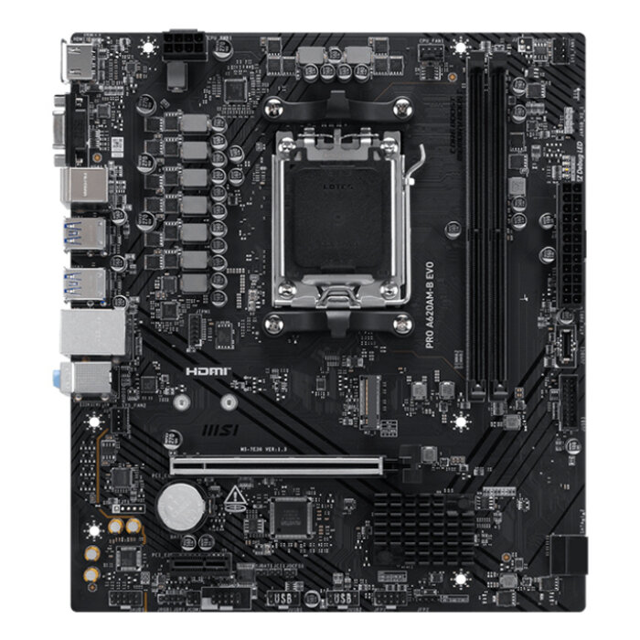 MSI MSI PRO A620AM-B EVO moederbord AMD A620A Socket AM5 ATX