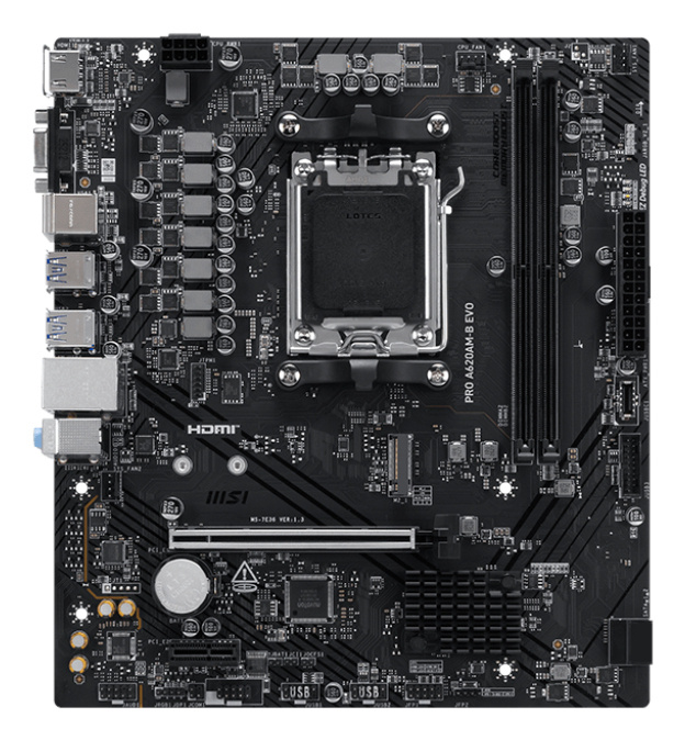 MSI MSI PRO A620AM-B EVO moederbord AMD A620A Socket AM5 ATX