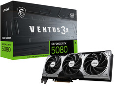 MSI MSI VENTUS GeForce RTX5080 16G 3X OC NVIDIA GeForce RTX 5080 16 GB GDDR7