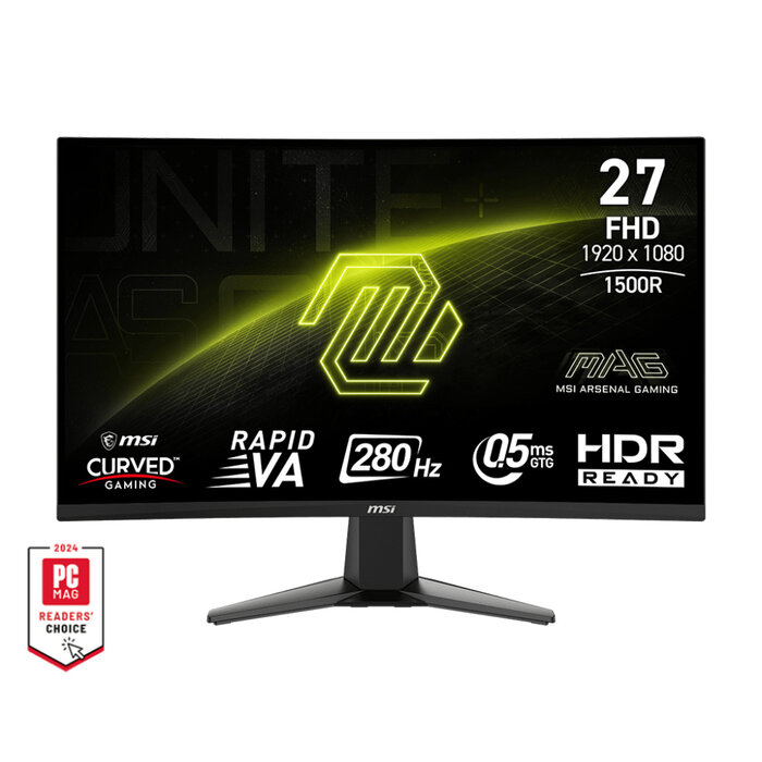 MSI MSI MAG 276CXF computer monitor 68,6 cm (27") 1920 x 1080 Pixels Full HD LCD Zwart