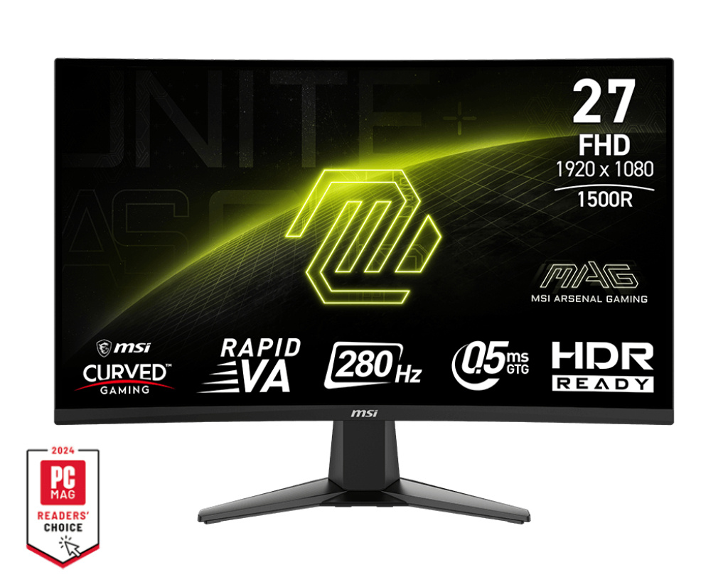MSI MSI MAG 276CXF computer monitor 68,6 cm (27") 1920 x 1080 Pixels Full HD LCD Zwart
