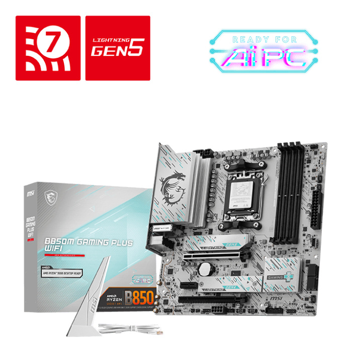 MSI MSI B850M GAMING PLUS WIFI moederbord AMD B850 Socket AM5 micro ATX