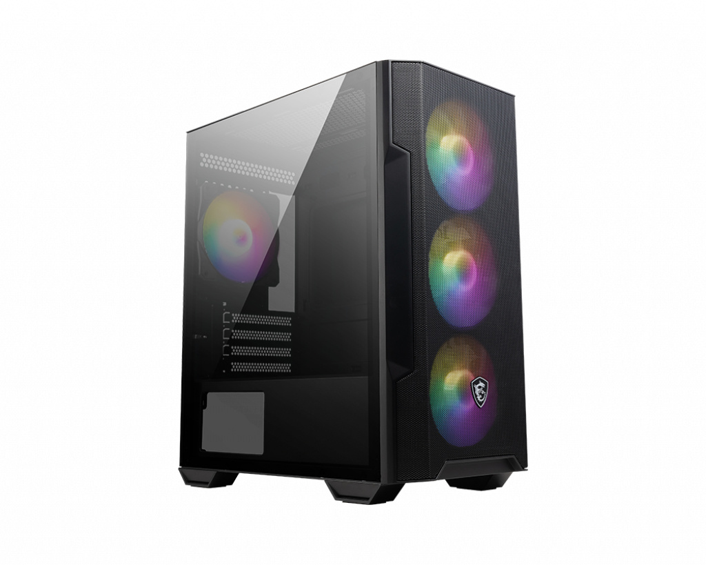 MSI MSI MAG Forge M100R Micro Tower Zwart, Transparant