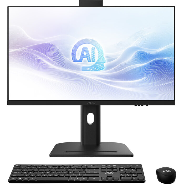 MSI MSI Modern AM273QP AI 1UMG-221AT Intel Core Ultra 7 155H 68,6 cm (27") 2560 x 1440 Pixels Alles-in-één-pc 32 GB DDR5-SDRAM 1 TB SSD Windows 11 Pro Wi-Fi 6E (802.11ax) Zwart