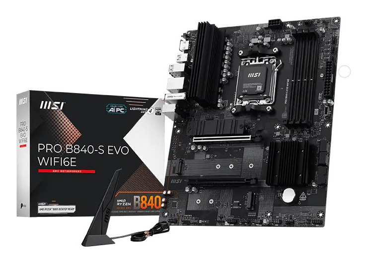 MSI MSI Pro B840-S EVO WIFI6E AMD B840 Socket AM5 ATX