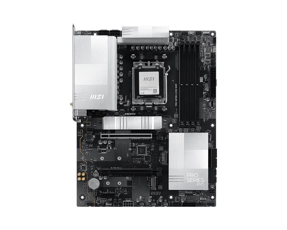 MSI MSI PRO X870E-S EVO WIFI moederbord AMD X870E Socket AM5 ATX
