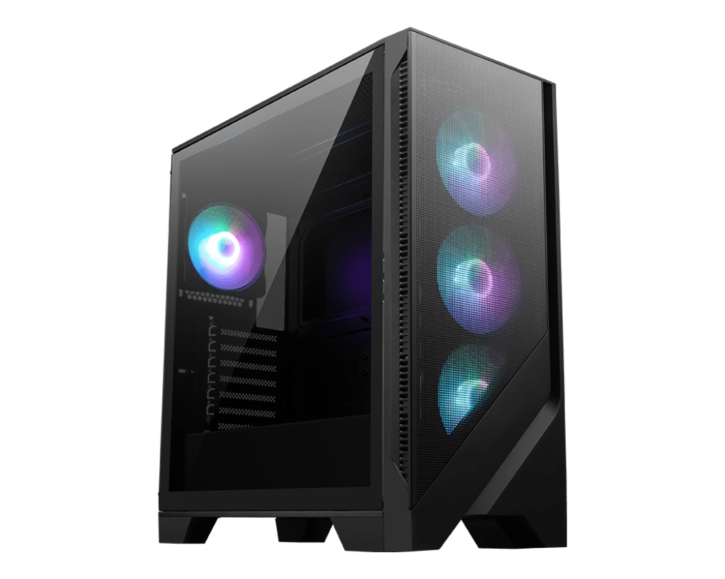 MSI MSI MAG Forge 320R AIRFLOW Micro Tower Zwart, Transparant
