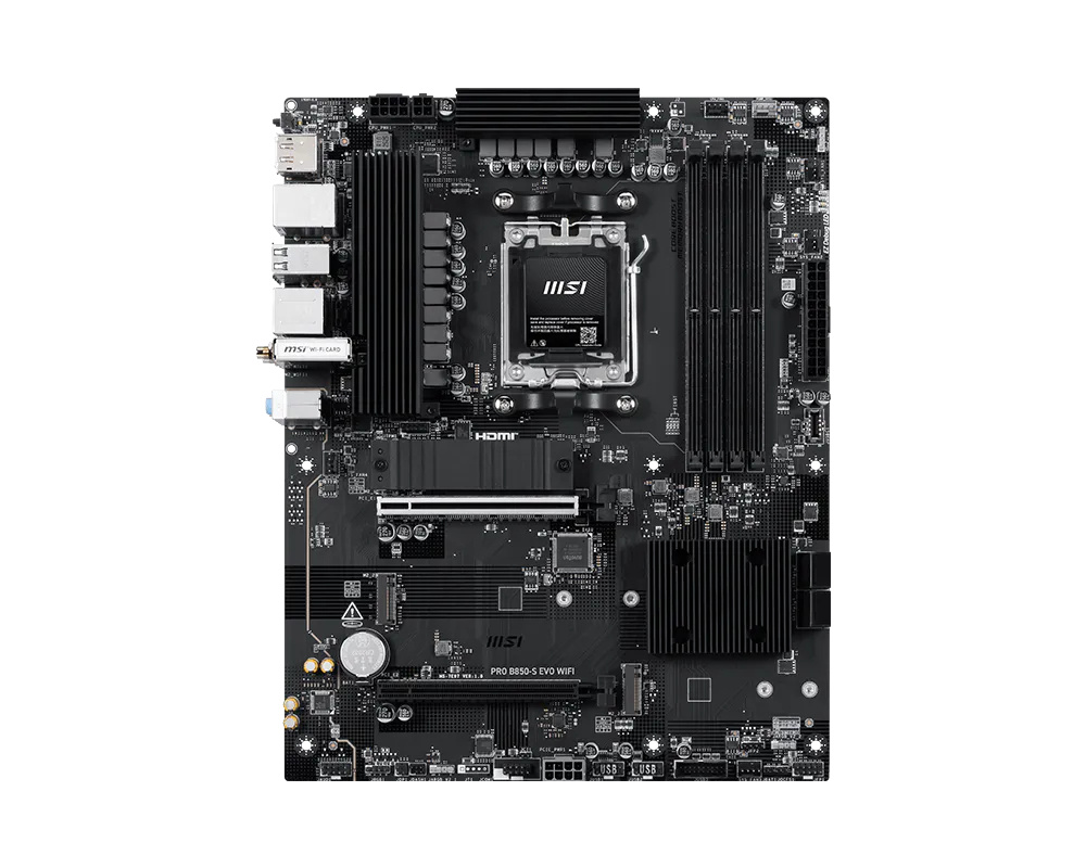 MSI MSI PRO B850-S EVO WIFI moederbord AMD B850 Socket AM5 ATX