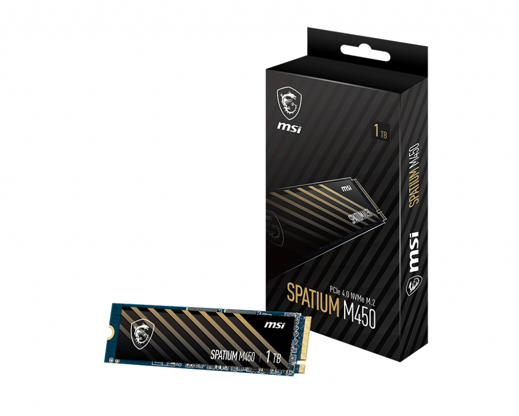 MSI MSI SPATIUM M450 PCIe 4.0 NVMe M.2 1TB PCI Express 4.0 3D NAND