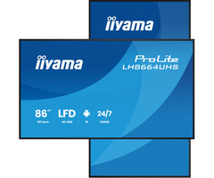 iiyama iiyama LH8664UHS-B3AG beeldkrant Digitale signage flatscreen 2,17 m (85.6") Wifi 500 cd/m² 4K Ultra HD Zwart Type processor Android 24/7