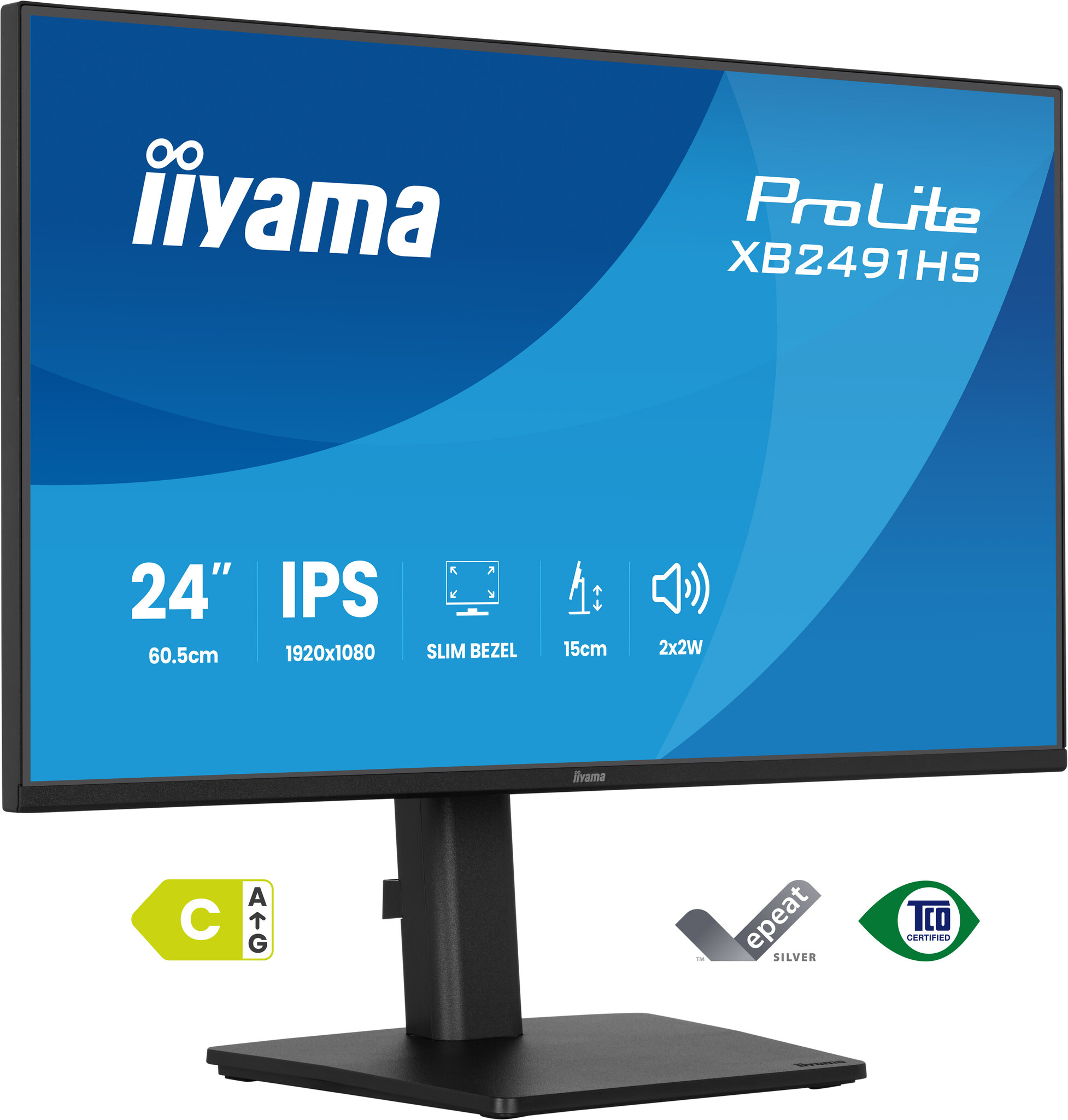 iiyama iiyama ProLite XB2491HS-B1 computer monitor 60,5 cm (23.8") 1920 x 1080 Pixels Full HD LCD Zwart
