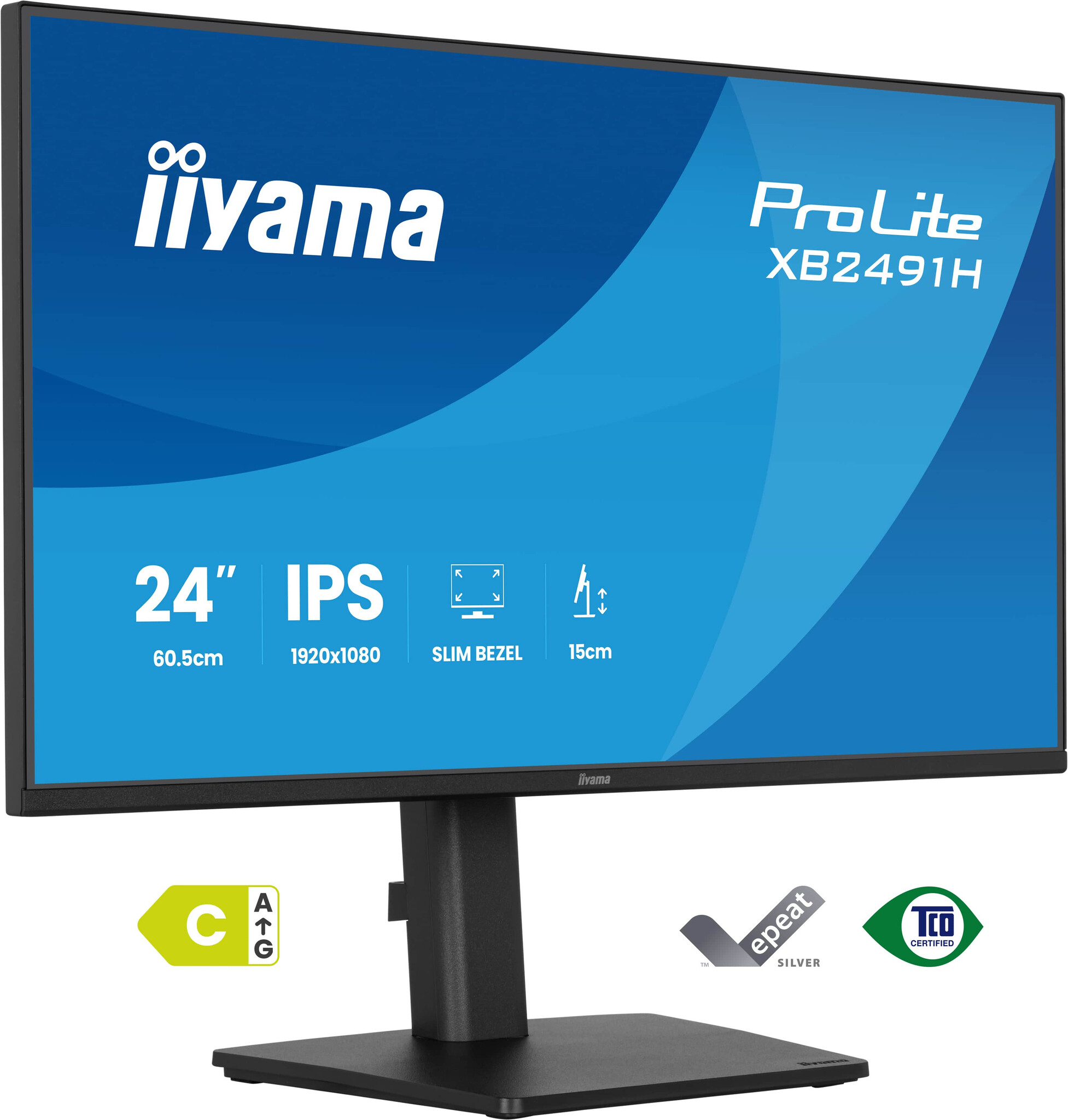 iiyama iiyama ProLite XB2491H-B1 computer monitor 60,5 cm (23.8") 1920 x 1080 Pixels Full HD LCD Zwart