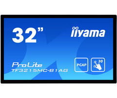iiyama iiyama ProLite TF3215MC-B1AG computer monitor 81,3 cm (32") 1920 x 1080 Pixels Full HD LED Touchscreen Kiosk Zwart