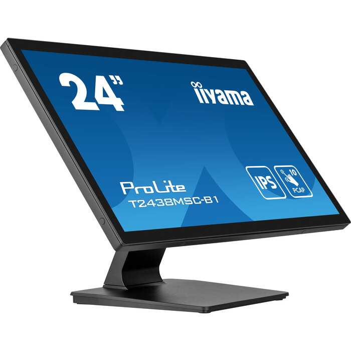 iiyama iiyama ProLite T2438MSC-B1 computer monitor 60,5 cm (23.8") 1920 x 1080 Pixels Full HD LED Touchscreen Zwart