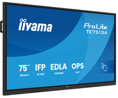 iiyama iiyama TE7513A-B2AG beeldkrant Interactief flatscreen 190,5 cm (75") Wifi 500 cd/m² 4K Ultra HD Zwart Touchscreen Type processor Android 24/7