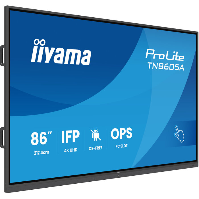 iiyama iiyama TN8605A-B1AG beeldkrant Interactief flatscreen 2,17 m (85.6") 500 cd/m² 4K Ultra HD Zwart Touchscreen